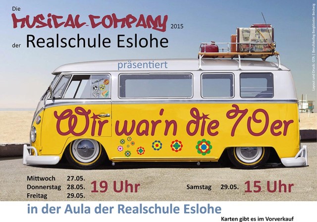 Plakatentwurf zum Musical der Realschule Eslohe
