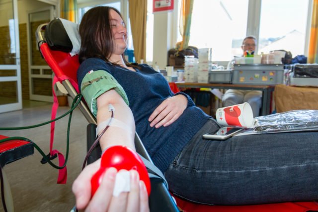 Aderlass mit Herz: Der Blutspendetag war auch heute wieder sehr gut besucht. (Foto: Beer/SMMP)